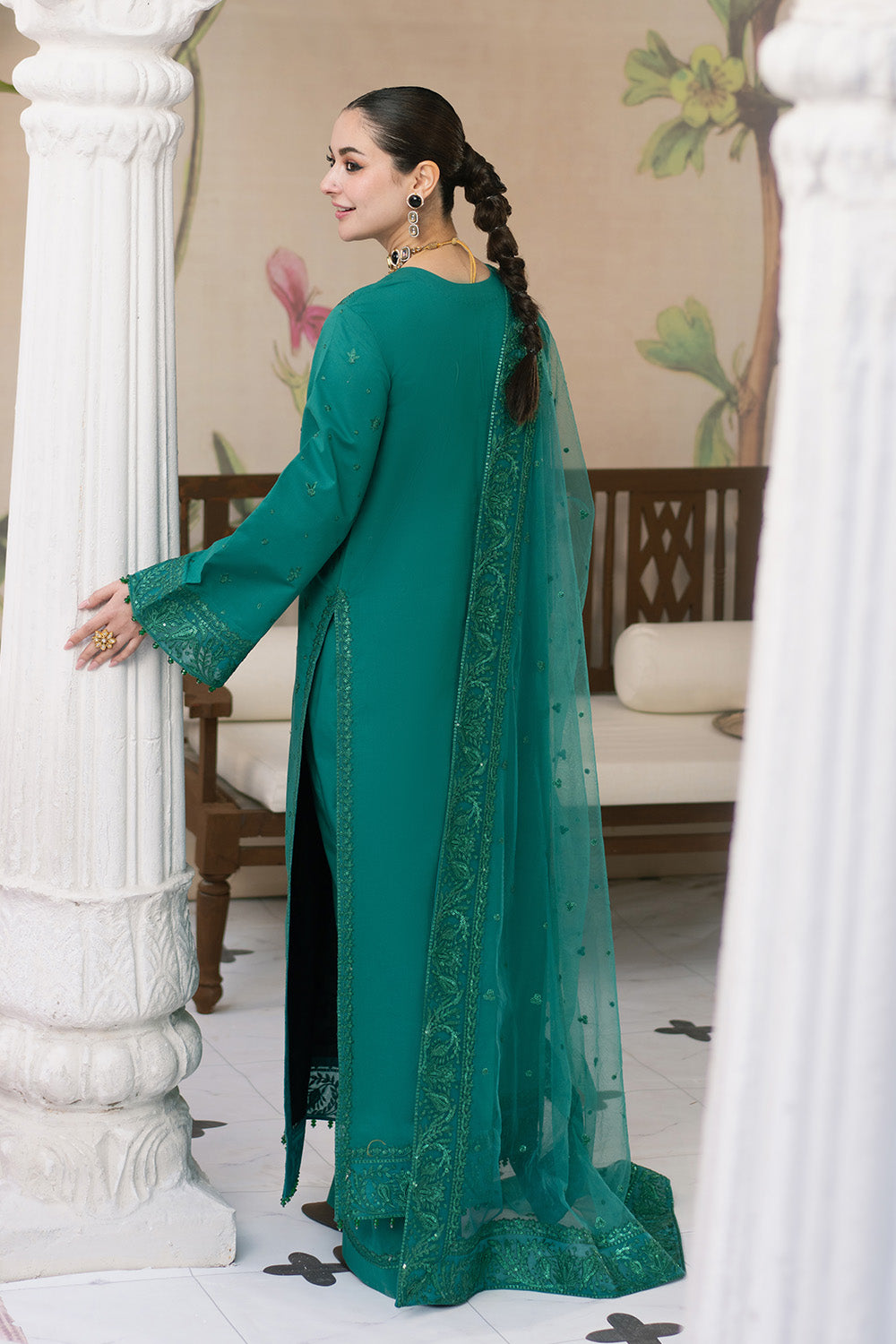 Maryum N Maria | Eid Luxury Lawn 25 | AFAREEN - MS50149 -  Maryum N Maria Ladies Clothes - Original Designer Dress - House of Maryam