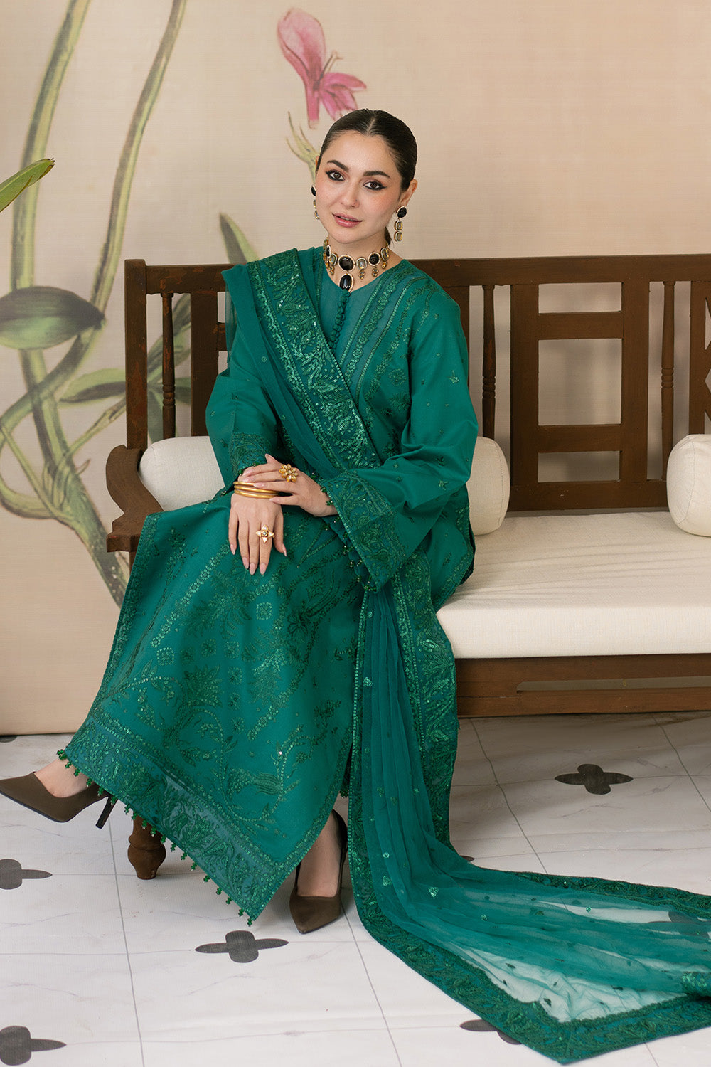 Maryum N Maria | Eid Luxury Lawn 25 | AFAREEN - MS50149 -  Maryum N Maria Ladies Clothes - Original Designer Dress - House of Maryam
