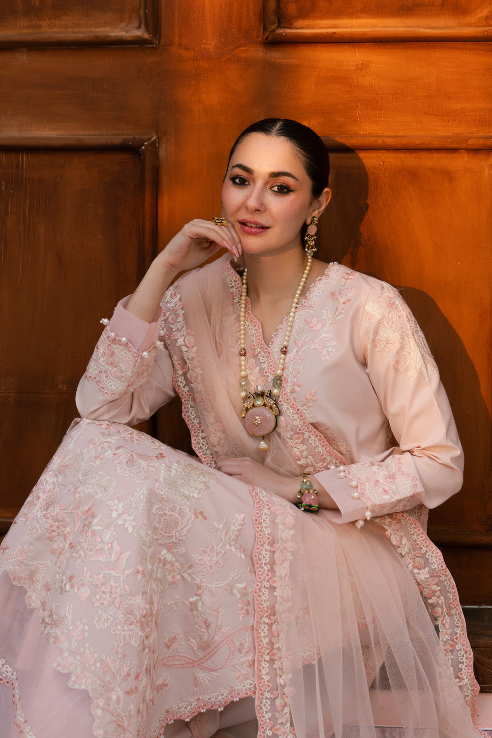 Maryum N Maria | Eid Luxury Lawn 25 | AGHIGH - MS50154 -  Maryum N Maria Ladies Clothes - Original Designer Dress - House of Maryam