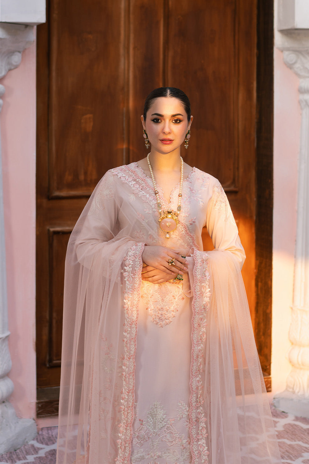 Maryum N Maria | Eid Luxury Lawn 25 | AGHIGH - MS50154 -  Maryum N Maria Ladies Clothes - Original Designer Dress - House of Maryam