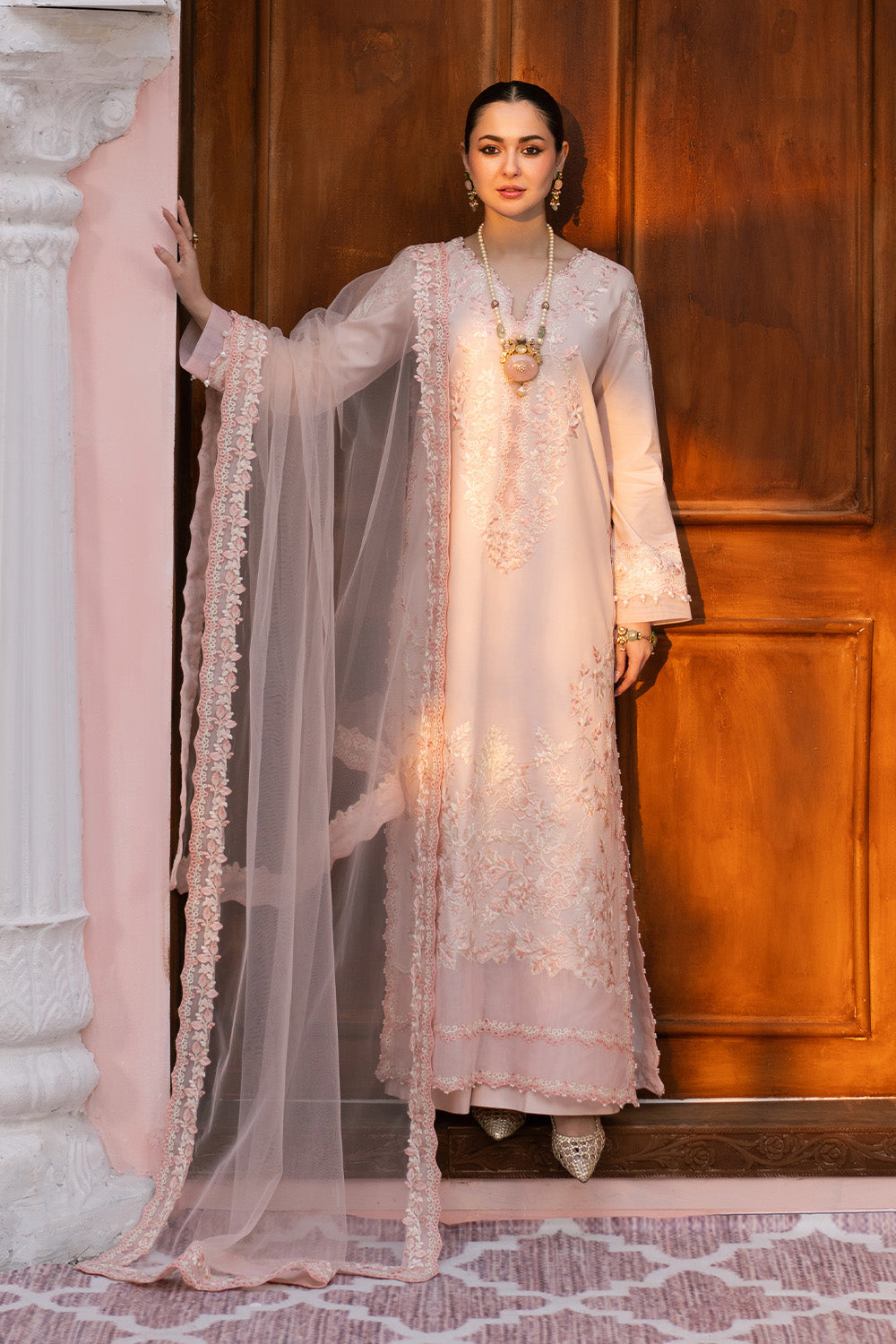 Maryum N Maria | Eid Luxury Lawn 25 | AGHIGH - MS50154 -  Maryum N Maria Ladies Clothes - Original Designer Dress - House of Maryam