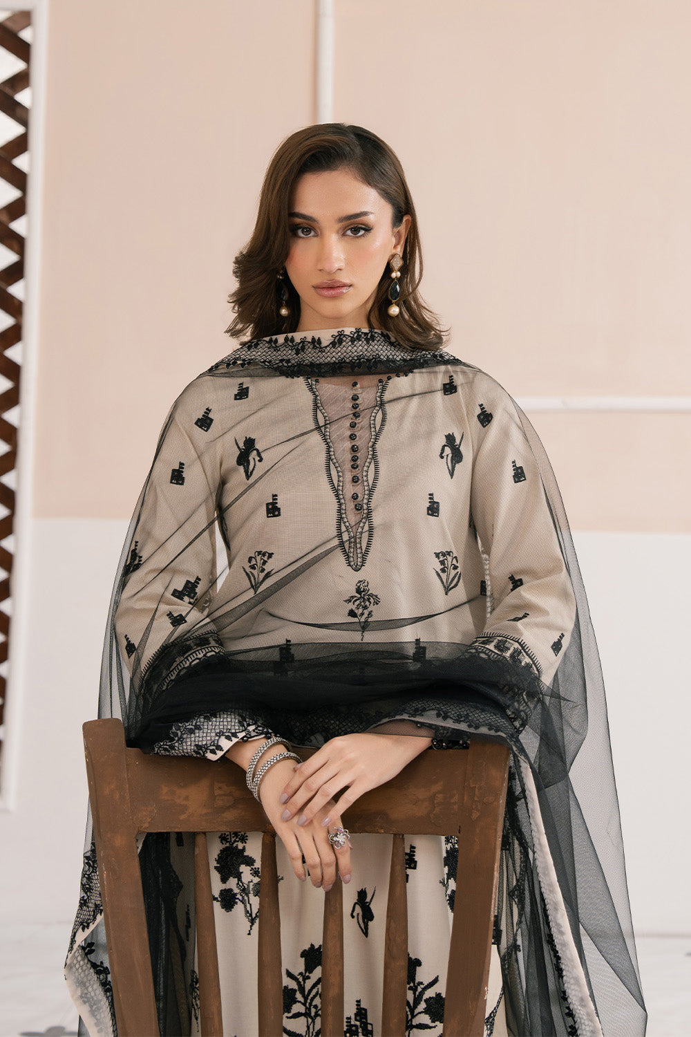 Maryum N Maria | Eid Luxury Lawn 25 | ATEFEH - MS50157 -  Maryum N Maria Ladies Clothes - Original Designer Dress - House of Maryam