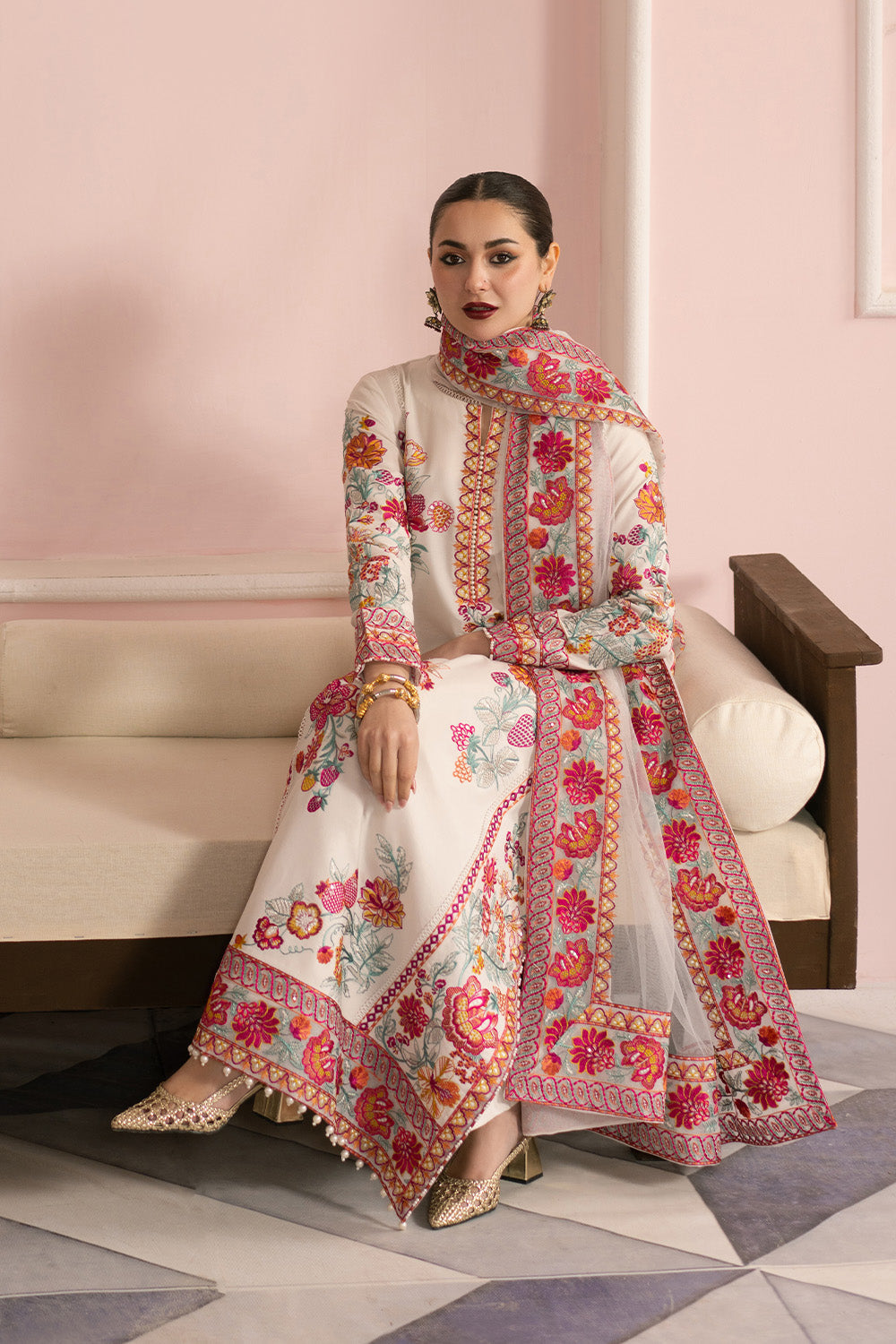 Maryum N Maria | Eid Luxury Lawn 25 | AFSAR - MS50159 -  Maryum N Maria Ladies Clothes - Original Designer Dress - House of Maryam