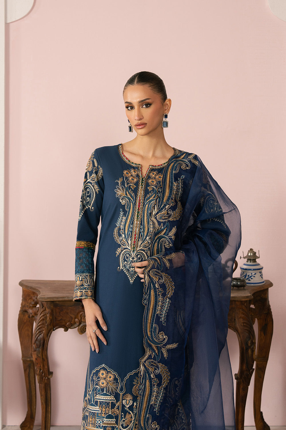 Maryum N Maria | Eid Luxury Lawn 25 | ARA - MS50160 -  Maryum N Maria Ladies Clothes - Original Designer Dress - House of Maryam
