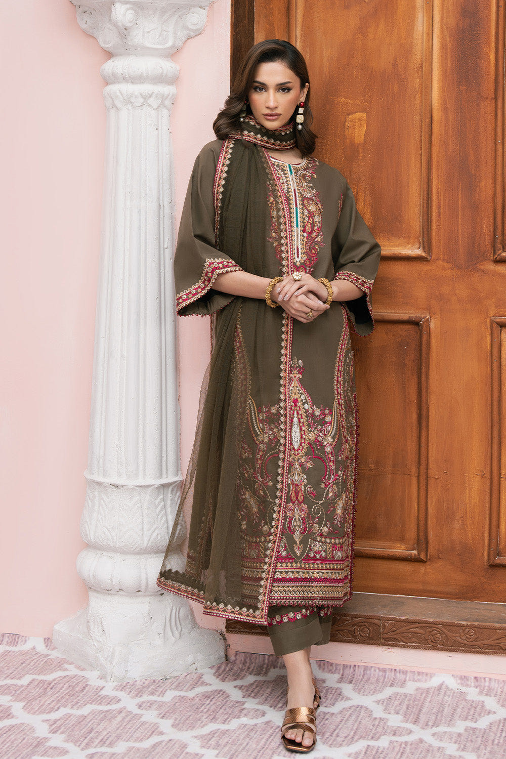Maryum N Maria | Eid Luxury Lawn 25 | ANAHITA - MS50161 -  Maryum N Maria Ladies Clothes - Original Designer Dress - House of Maryam