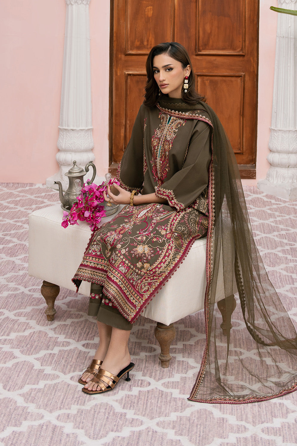 Maryum N Maria | Eid Luxury Lawn 25 | ANAHITA - MS50161 -  Maryum N Maria Ladies Clothes - Original Designer Dress - House of Maryam