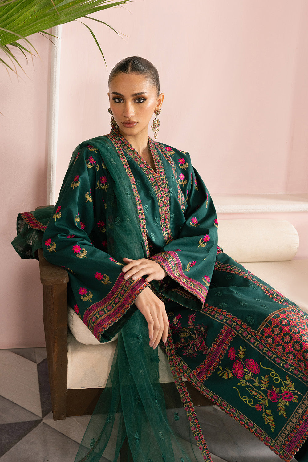 Maryum N Maria | Eid Luxury Lawn 25 | AVIZEH - MS50162 -  Maryum N Maria Ladies Clothes - Original Designer Dress - House of Maryam