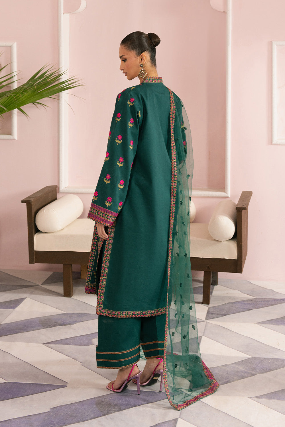 Maryum N Maria | Eid Luxury Lawn 25 | AVIZEH - MS50162 -  Maryum N Maria Ladies Clothes - Original Designer Dress - House of Maryam