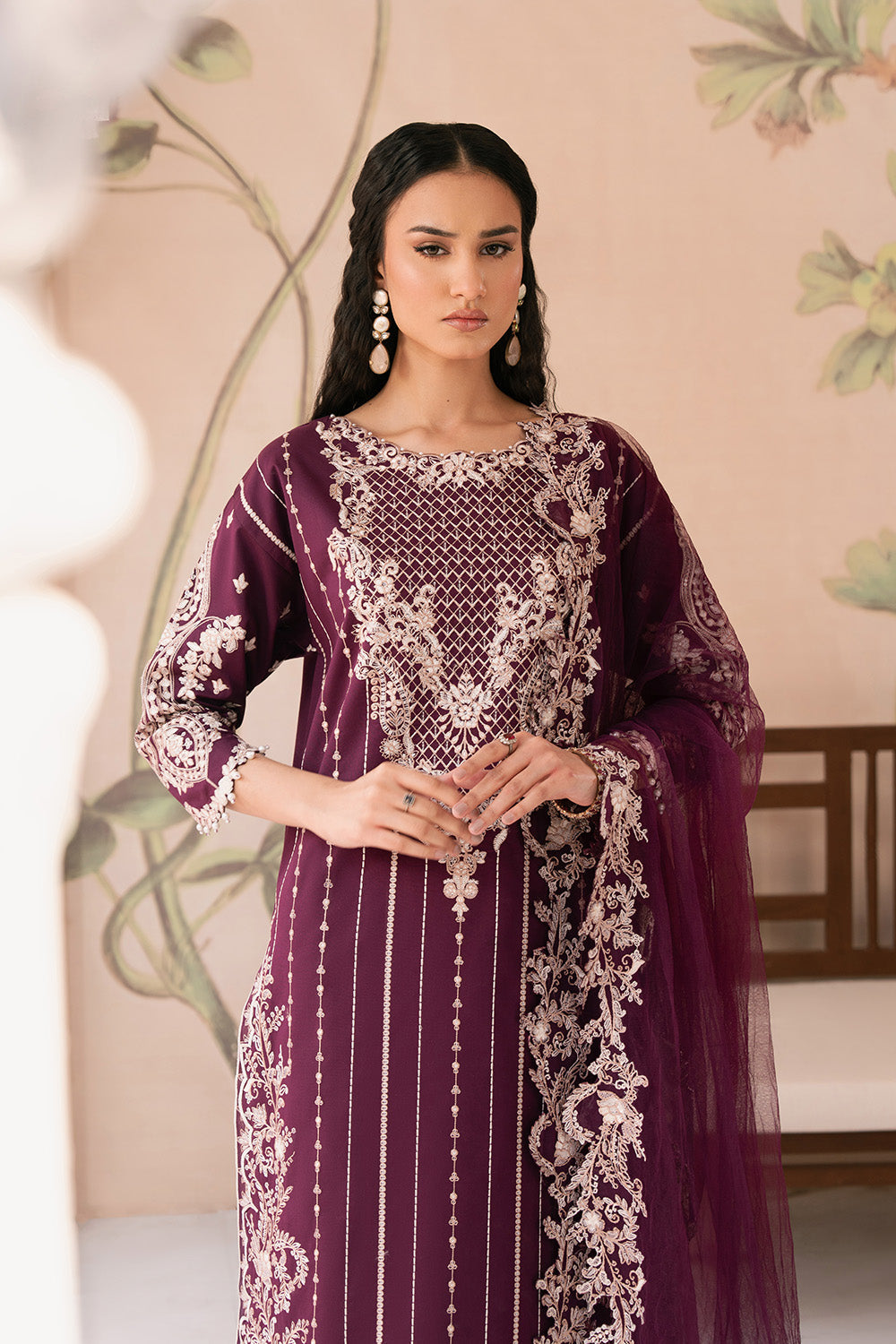 Maryum N Maria | Eid Luxury Lawn 25 | ALALEH - MS50163 -  Maryum N Maria Ladies Clothes - Original Designer Dress - House of Maryam