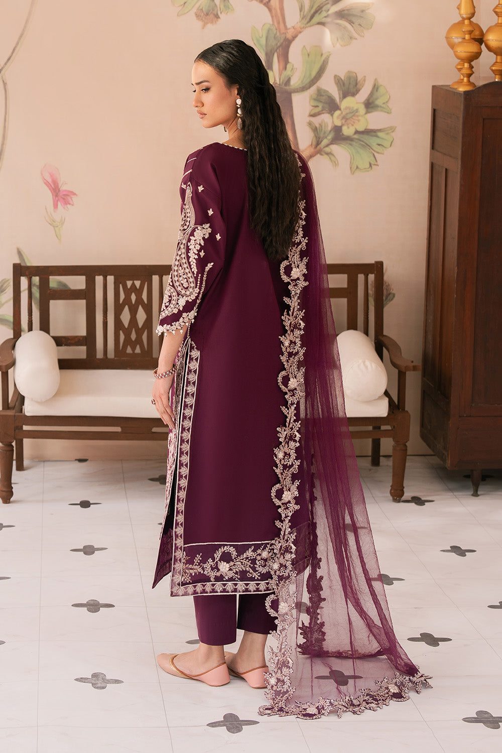 Maryum N Maria | Eid Luxury Lawn 25 | ALALEH - MS50163 -  Maryum N Maria Ladies Clothes - Original Designer Dress - House of Maryam