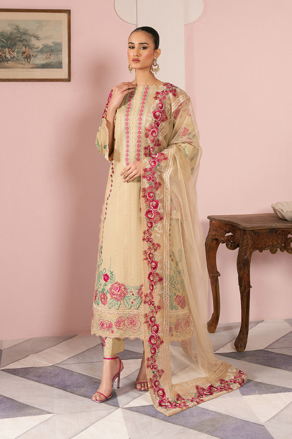 Maryum N Maria | Eid Luxury Lawn 25 | ANOOSHEH - MS50164 -  Maryum N Maria Ladies Clothes - Original Designer Dress - House of Maryam