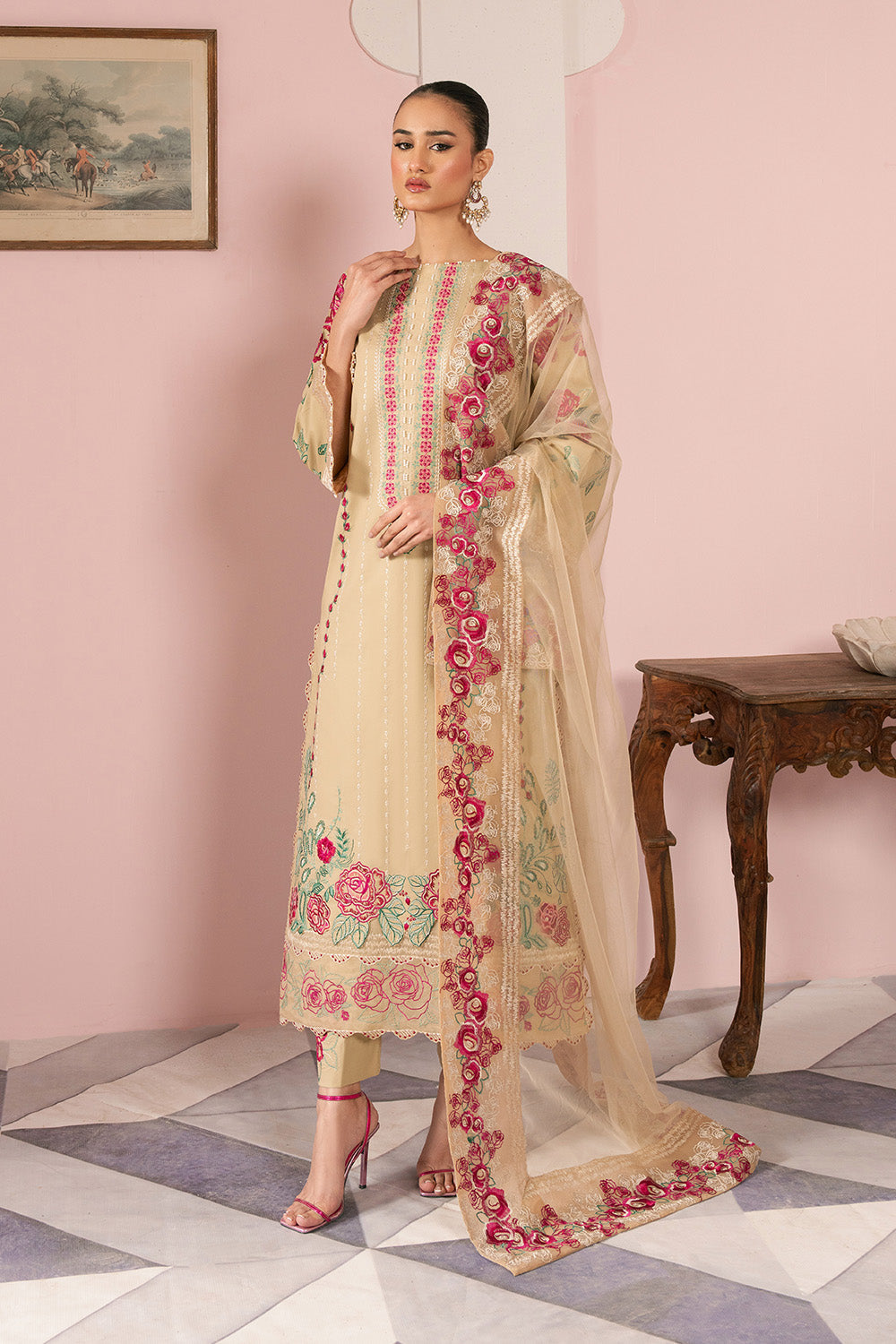Maryum N Maria | Eid Luxury Lawn 25 | ANOOSHEH - MS50164 -  Maryum N Maria Ladies Clothes - Original Designer Dress - House of Maryam
