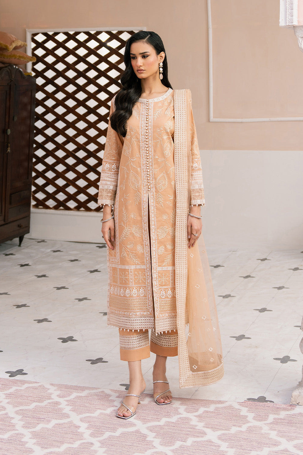 Maryum N Maria | Eid Luxury Lawn 25 | AFSHAN - MS50165 -  Maryum N Maria Ladies Clothes - Original Designer Dress - House of Maryam