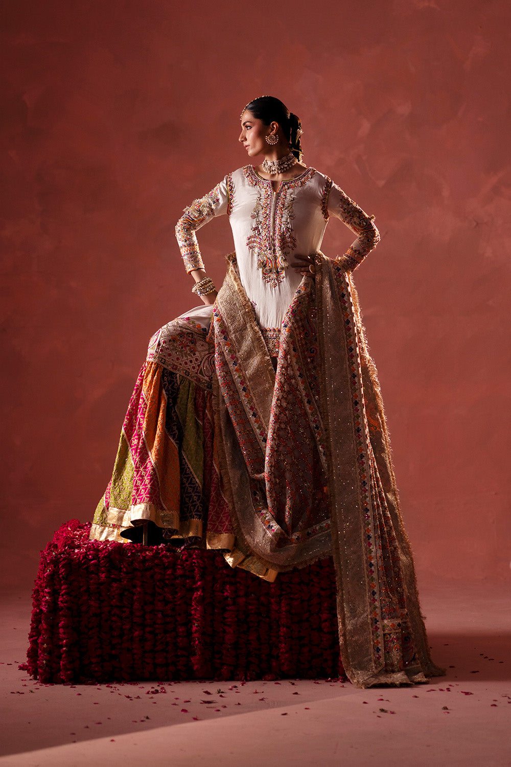 Maryum N Maria | Luxury Silk | MEHNDI NIGHT - MSS5895, image 5