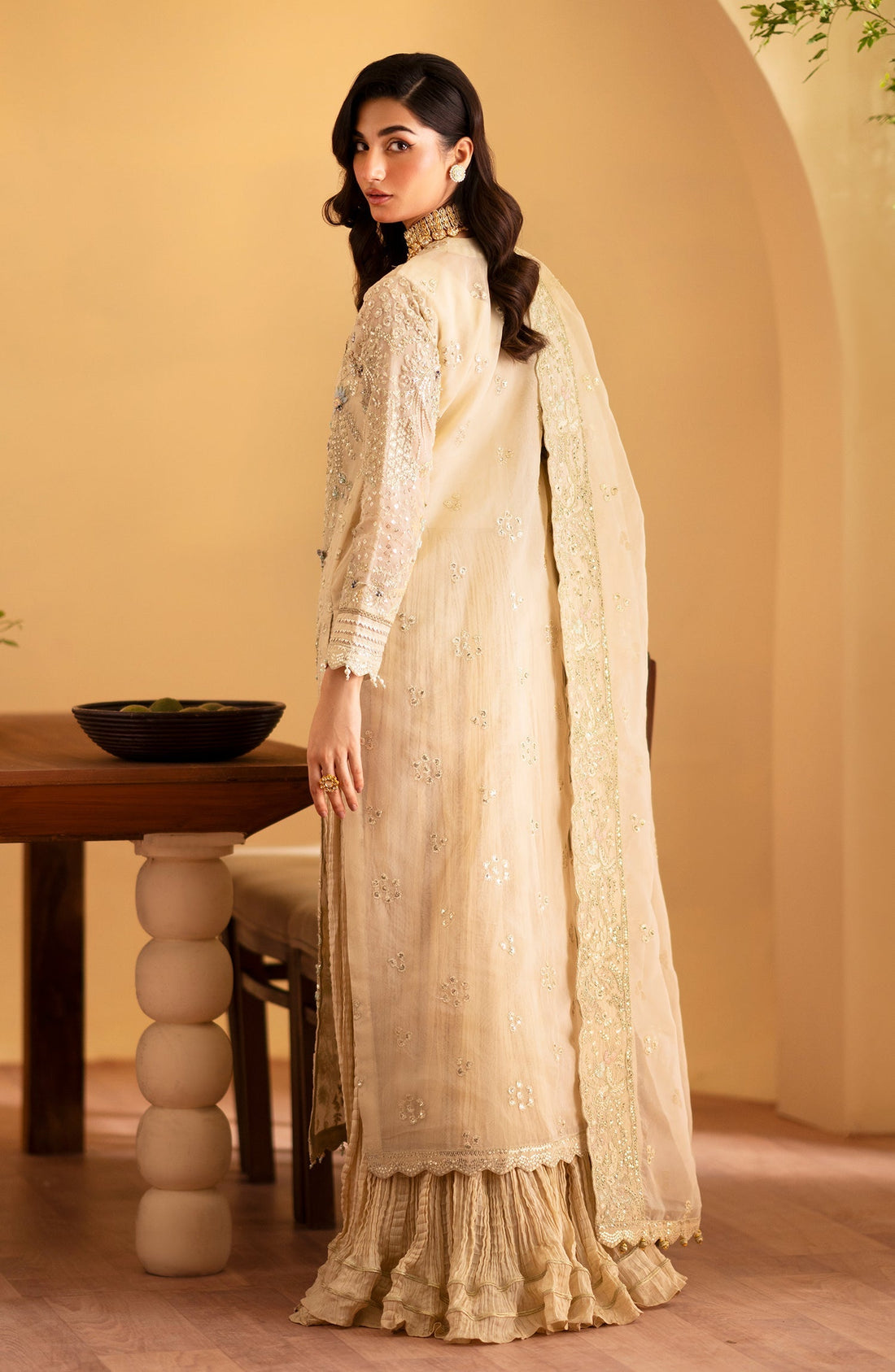 Emaan Adeel | Romansiyyah Luxury Formals 24 | Zafia by Designer Emaan Adeel - House of Maryam - Pakistani Designer Ethnic Wear in {{ shop.shopifyCountryName }}