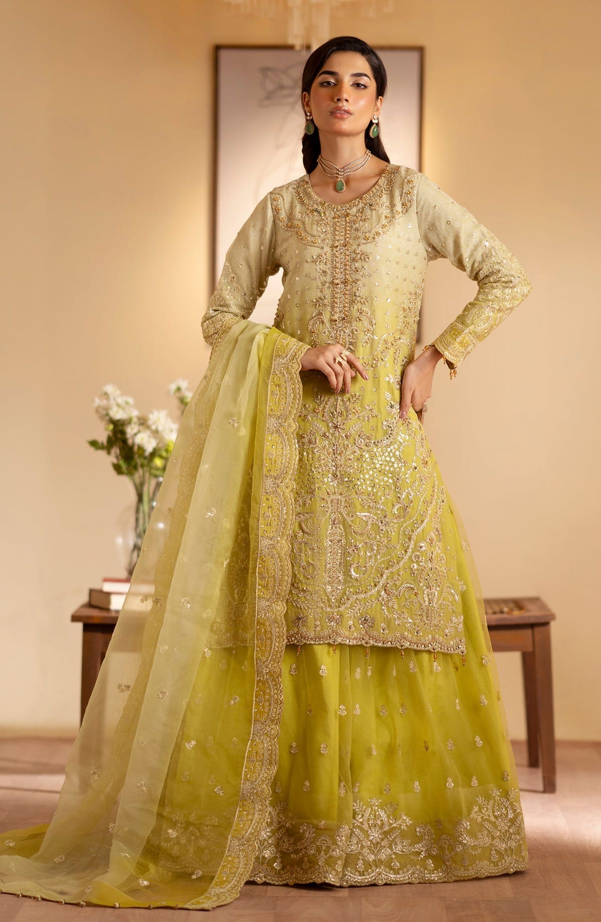 Emaan Adeel | Romansiyyah Luxury Formals 24 | Sabian -  Emaan Adeel Formal - Original Designer Dress - House of Maryam