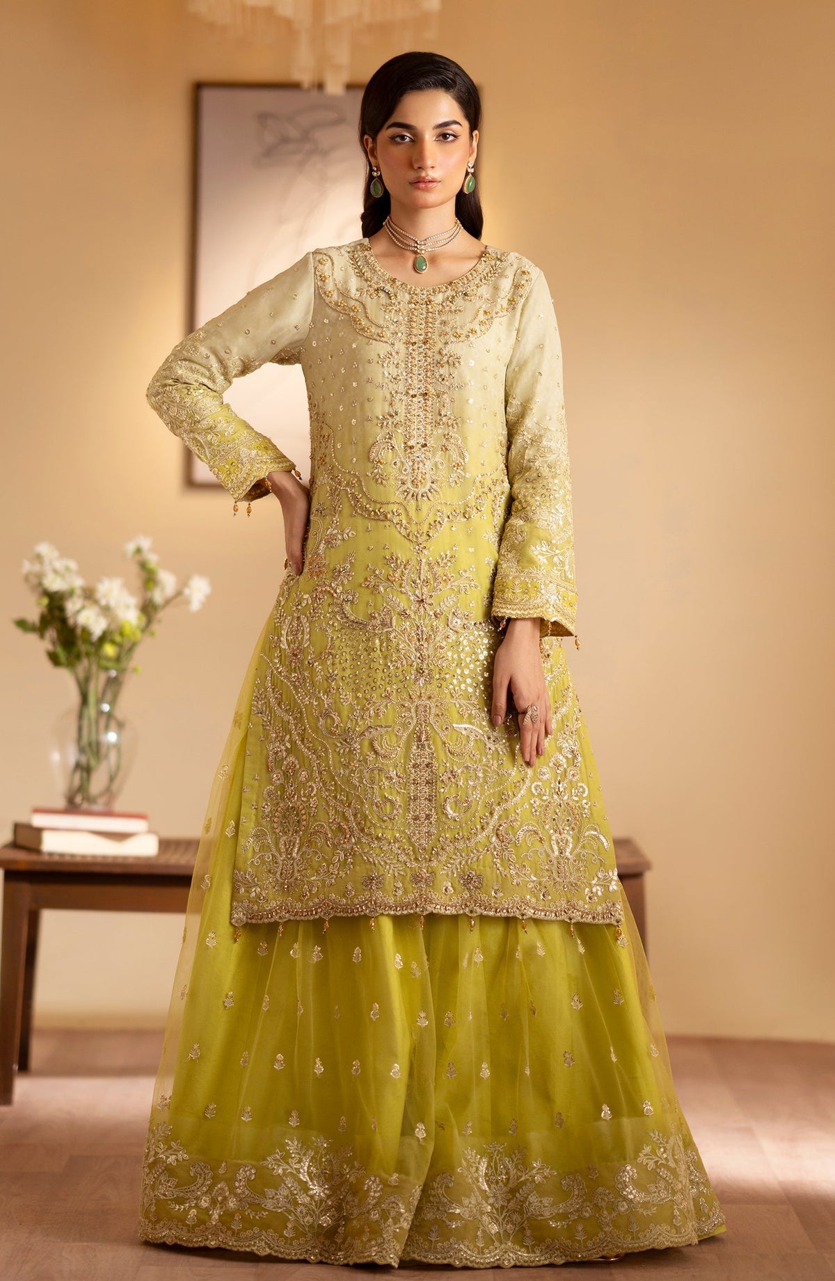 Emaan Adeel | Romansiyyah Luxury Formals 24 | Sabian -  Emaan Adeel Formal - Original Designer Dress - House of Maryam