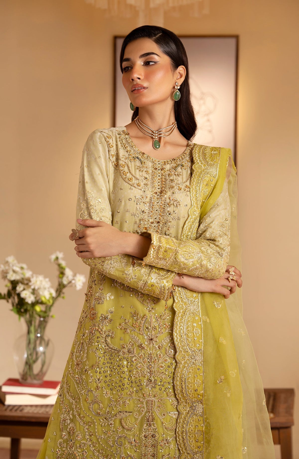Emaan Adeel | Romansiyyah Luxury Formals 24 | Sabian -  Emaan Adeel Formal - Original Designer Dress - House of Maryam