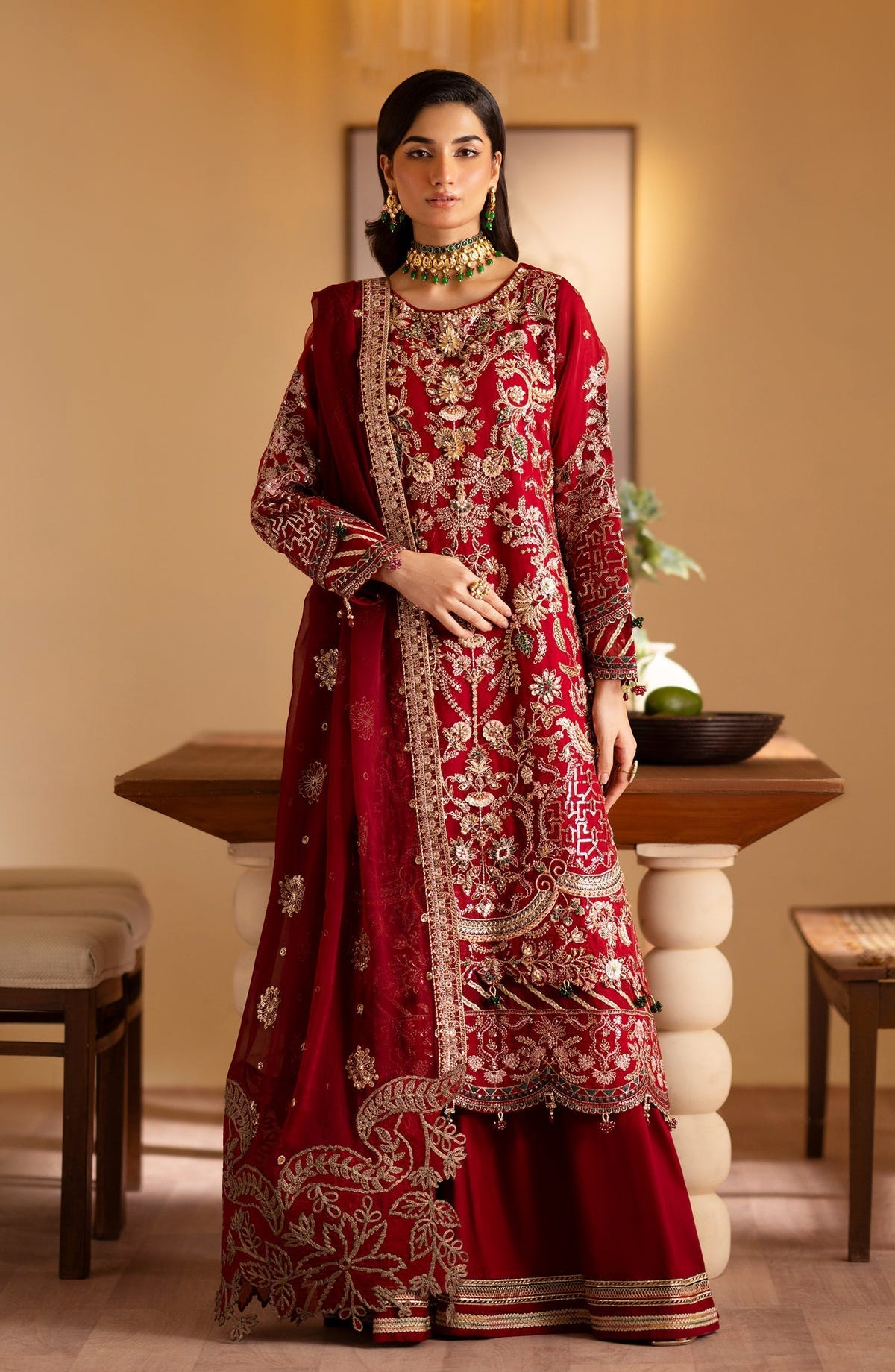 Emaan Adeel | Romansiyyah Luxury Formals 24 | Nashwa -  Emaan Adeel Formal - Original Designer Dress - House of Maryam