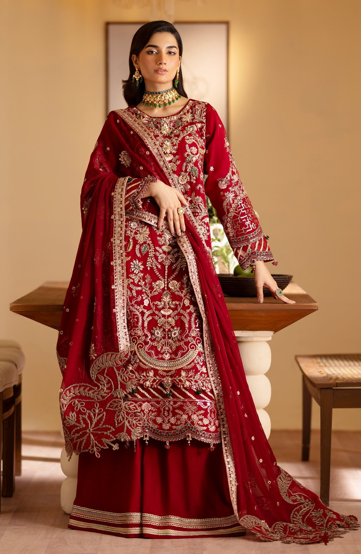 Emaan Adeel | Romansiyyah Luxury Formals 24 | Nashwa by Designer Emaan Adeel - House of Maryam - Pakistani Designer Ethnic Wear in {{ shop.shopifyCountryName }}