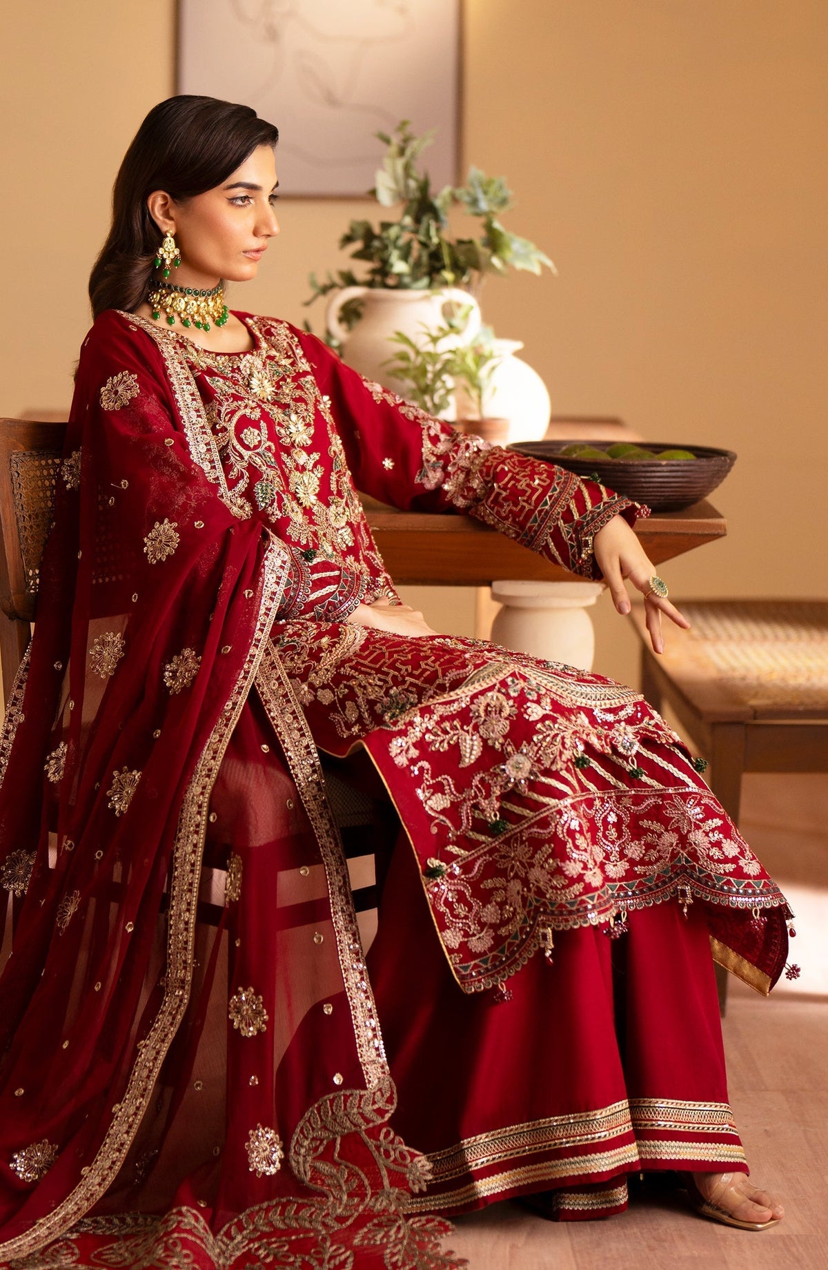 Emaan Adeel | Romansiyyah Luxury Formals 24 | Nashwa -  Emaan Adeel Formal - Original Designer Dress - House of Maryam