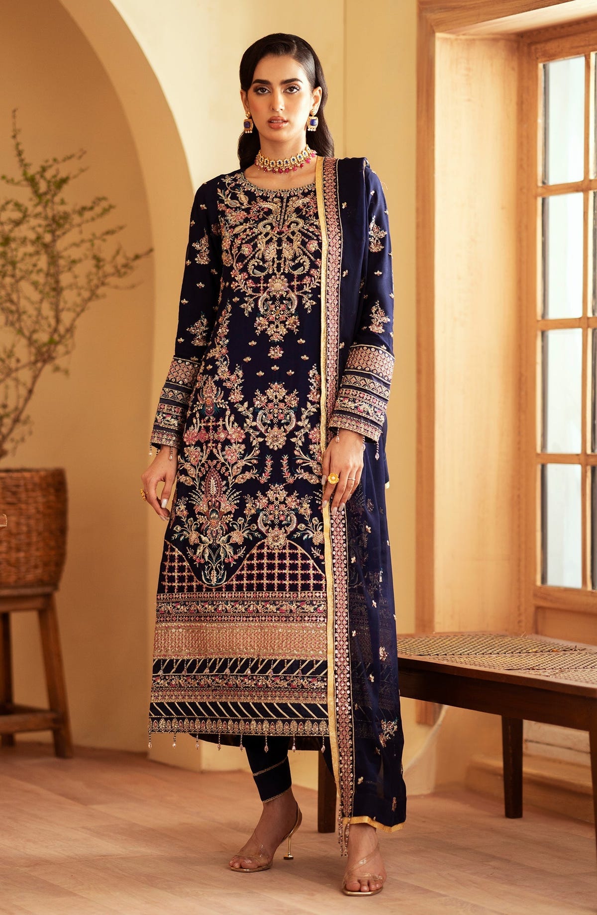 Emaan Adeel | Romansiyyah Luxury Formals 24 | Nageena -  Emaan Adeel Formal - Original Designer Dress - House of Maryam