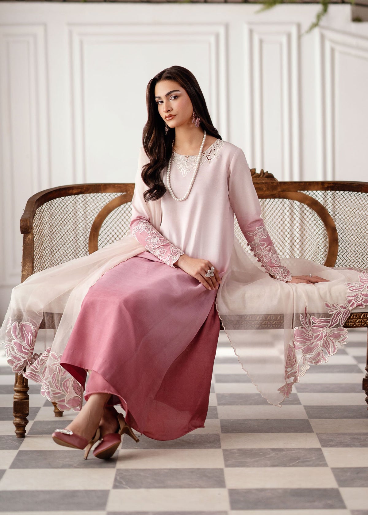 Nuiryaa| Mahee Festive '25 | Coral -  Nuriyaa  - Original Designer Dress - House of Maryam