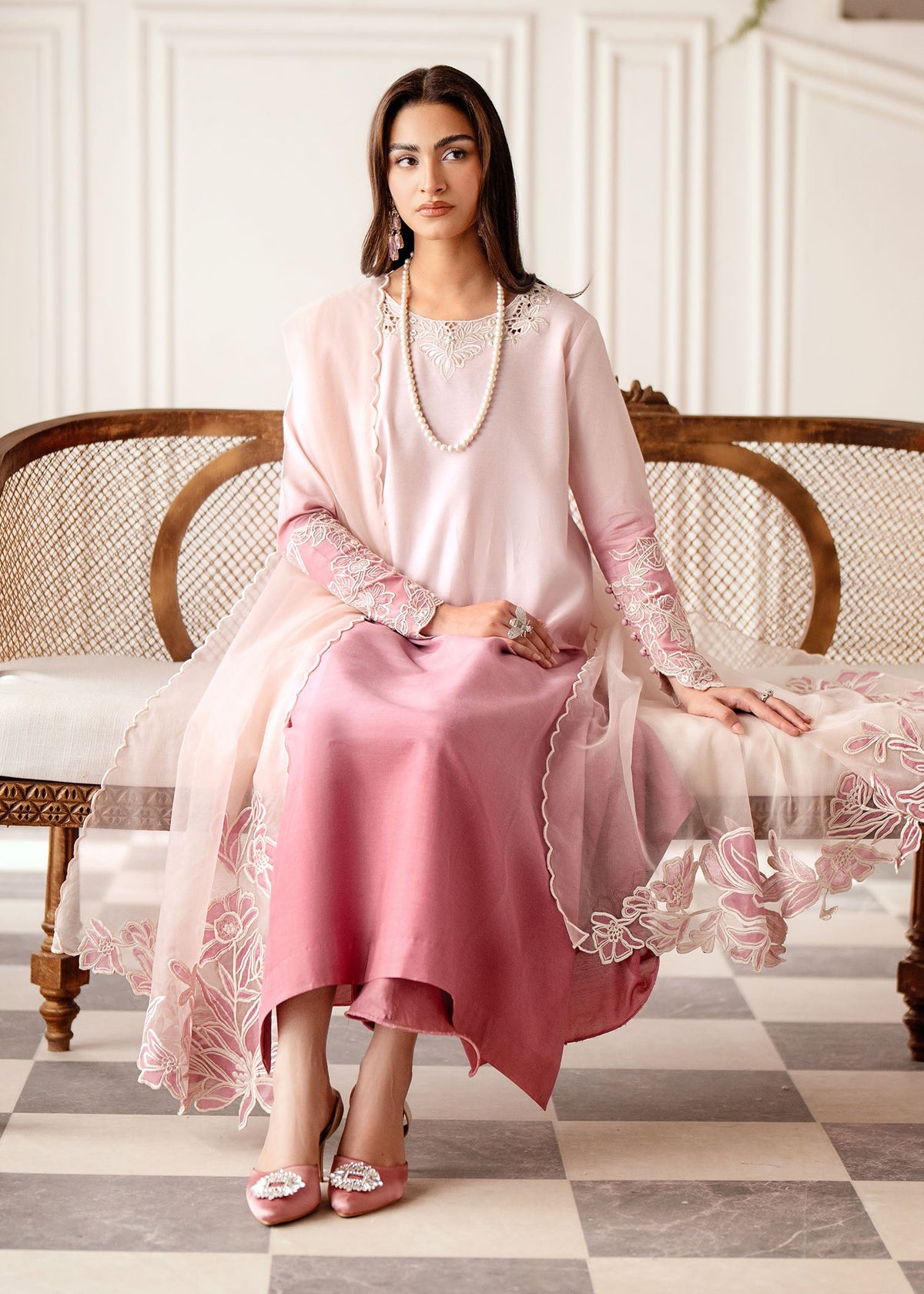 Nuiryaa| Mahee Festive '25 | Coral -  Nuriyaa  - Original Designer Dress - House of Maryam