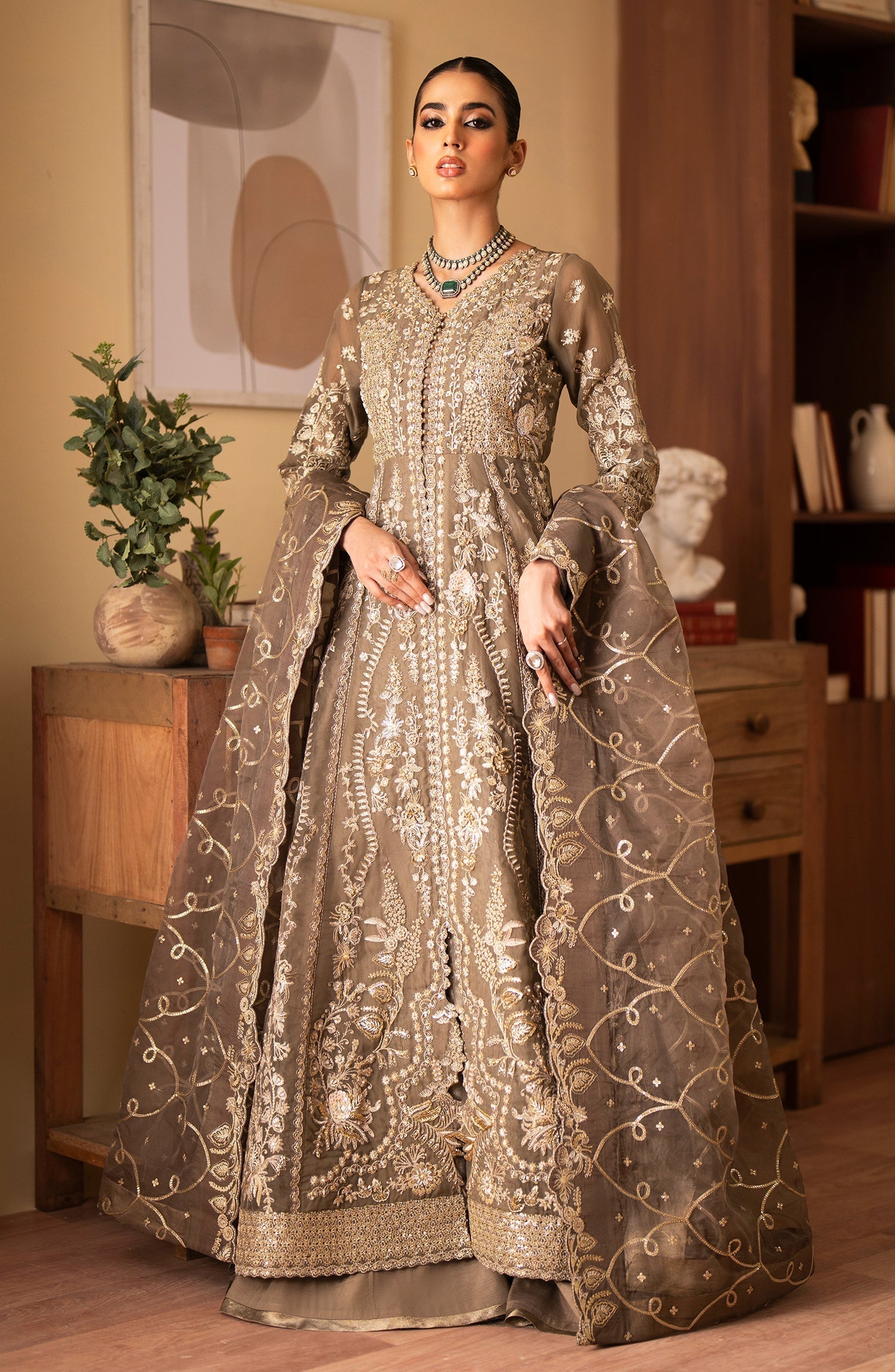 Emaan Adeel | Romansiyyah Luxury Formals 24 | Yesra by Designer Emaan Adeel - House of Maryam - Pakistani Designer Ethnic Wear in {{ shop.shopifyCountryName }}