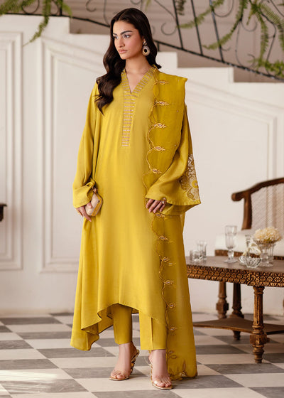 Nuiryaa| Mahee Festive '25 | Mustard Frills -  Nuriyaa  - Original Designer Dress - House of Maryam