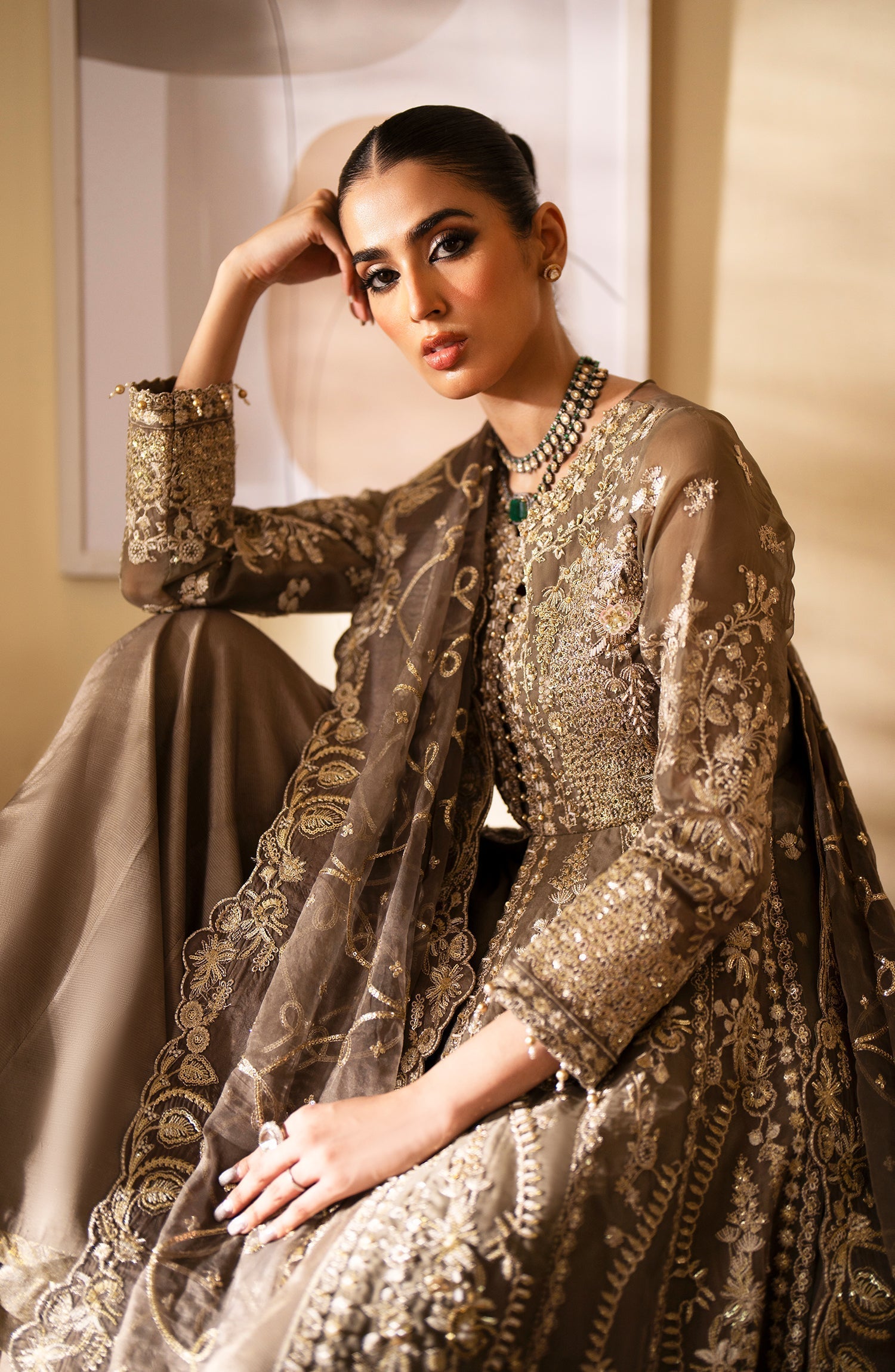 Emaan Adeel | Romansiyyah Luxury Formals 24 | Yesra by Designer Emaan Adeel - House of Maryam - Pakistani Designer Ethnic Wear in {{ shop.shopifyCountryName }}