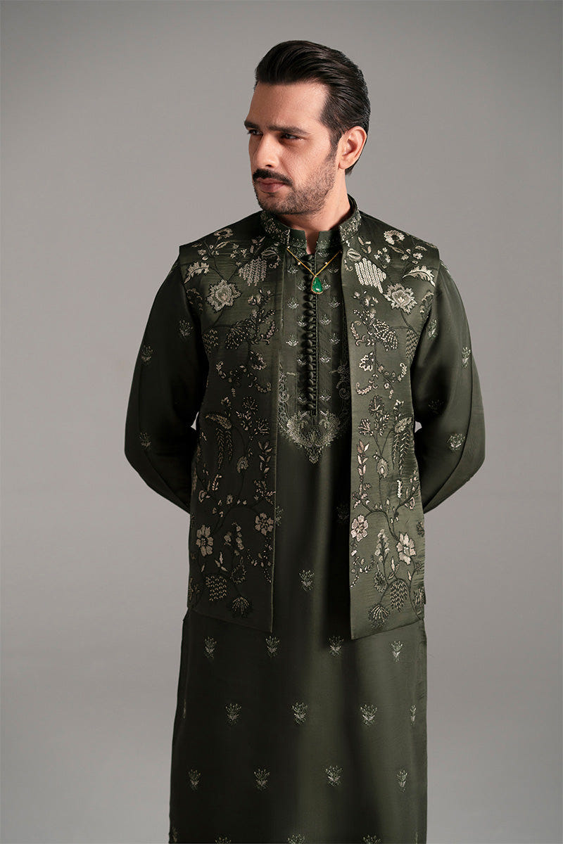 Republic By Omar Farooq | Luxury Rtw | 'Khizar' Waistcoat -  Republic by Omar Farooq Luxury RTW - Original Designer Dress - House of Maryam