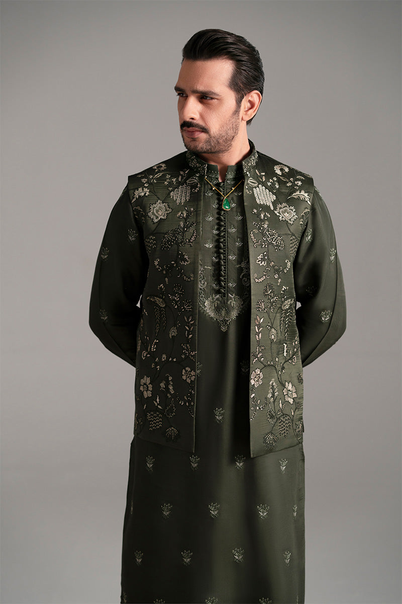Republic By Omar Farooq | Luxury Rtw | 'Khizar' Waistcoat -  Republic by Omar Farooq Luxury RTW - Original Designer Dress - House of Maryam