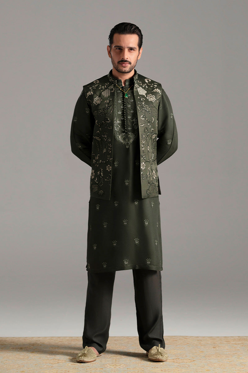 Republic By Omar Farooq | Luxury Rtw | 'Khizar' Waistcoat -  Republic by Omar Farooq Luxury RTW - Original Designer Dress - House of Maryam
