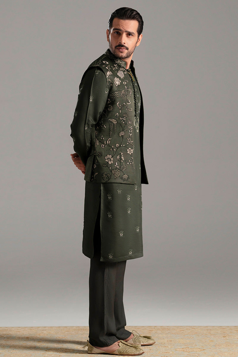 Republic By Omar Farooq | Luxury Rtw | 'Khizar' Waistcoat -  Republic by Omar Farooq Luxury RTW - Original Designer Dress - House of Maryam