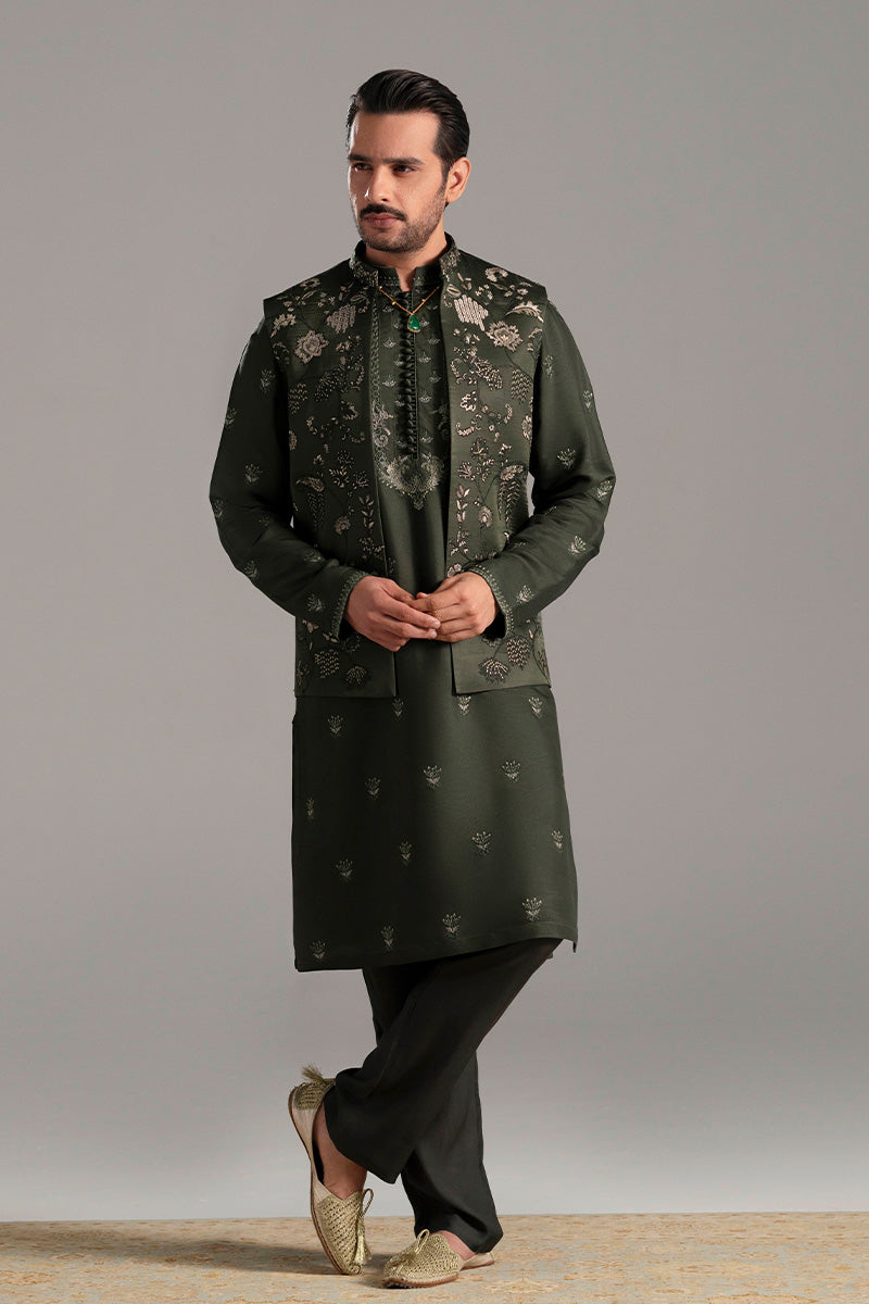 Republic By Omar Farooq | Luxury Rtw | 'Khizar' Waistcoat -  Republic by Omar Farooq Luxury RTW - Original Designer Dress - House of Maryam