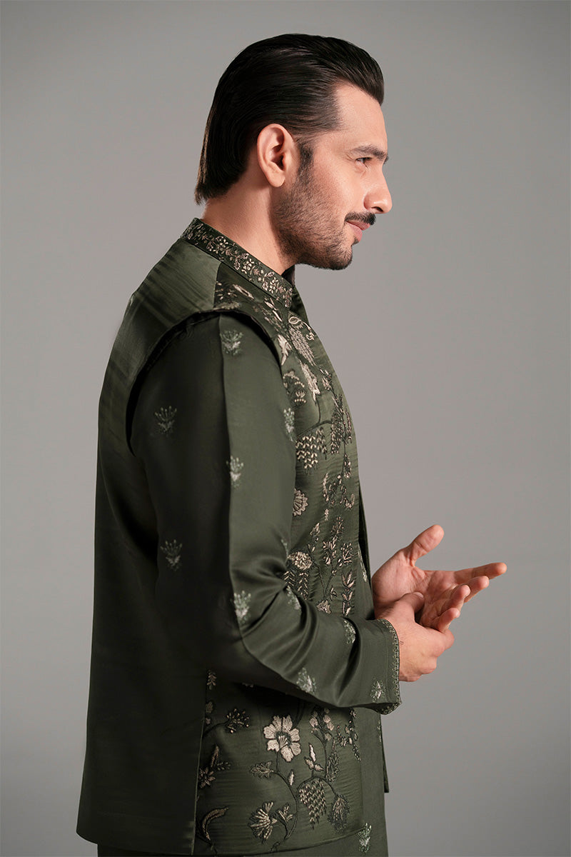 Republic By Omar Farooq | Luxury Rtw | 'Khizar' Waistcoat -  Republic by Omar Farooq Luxury RTW - Original Designer Dress - House of Maryam