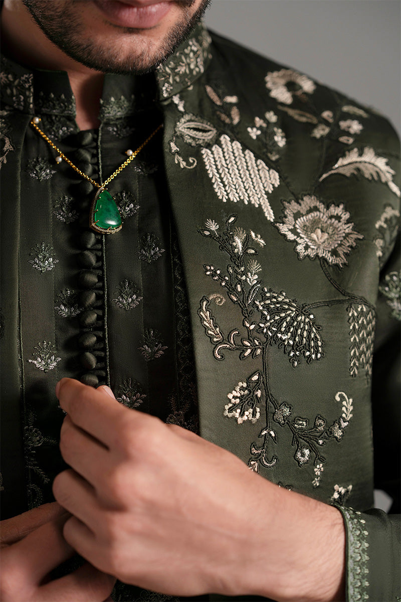 Republic By Omar Farooq | Luxury Rtw | 'Khizar' Waistcoat -  Republic by Omar Farooq Luxury RTW - Original Designer Dress - House of Maryam