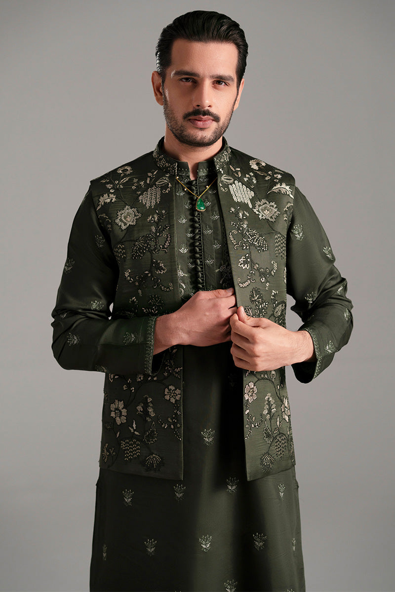 Republic By Omar Farooq | Luxury Rtw | 'Khizar' Waistcoat -  Republic by Omar Farooq Luxury RTW - Original Designer Dress - House of Maryam