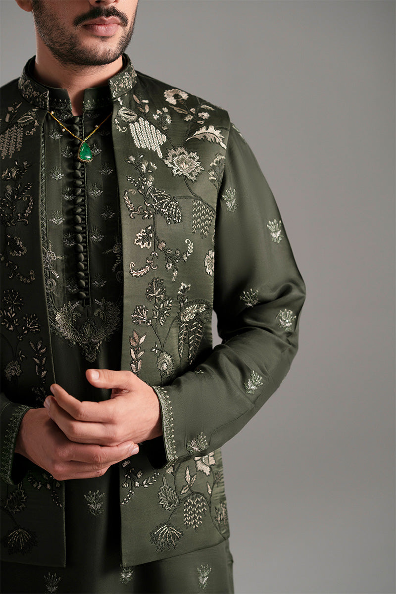 Republic By Omar Farooq | Luxury Rtw | 'Khizar' Kurta Pajama -  Republic by Omar Farooq Luxury RTW - Original Designer Dress - House of Maryam