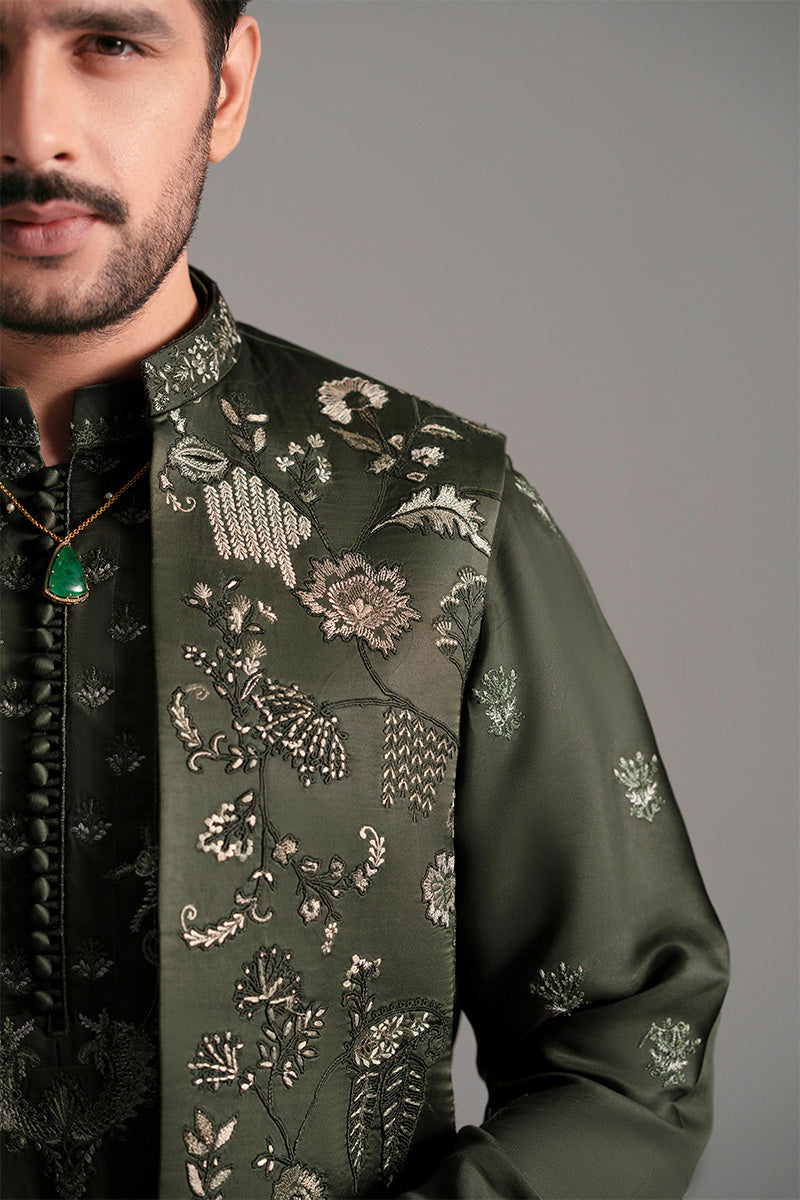 Republic By Omar Farooq | Luxury Rtw | 'Khizar' Waistcoat -  Republic by Omar Farooq Luxury RTW - Original Designer Dress - House of Maryam