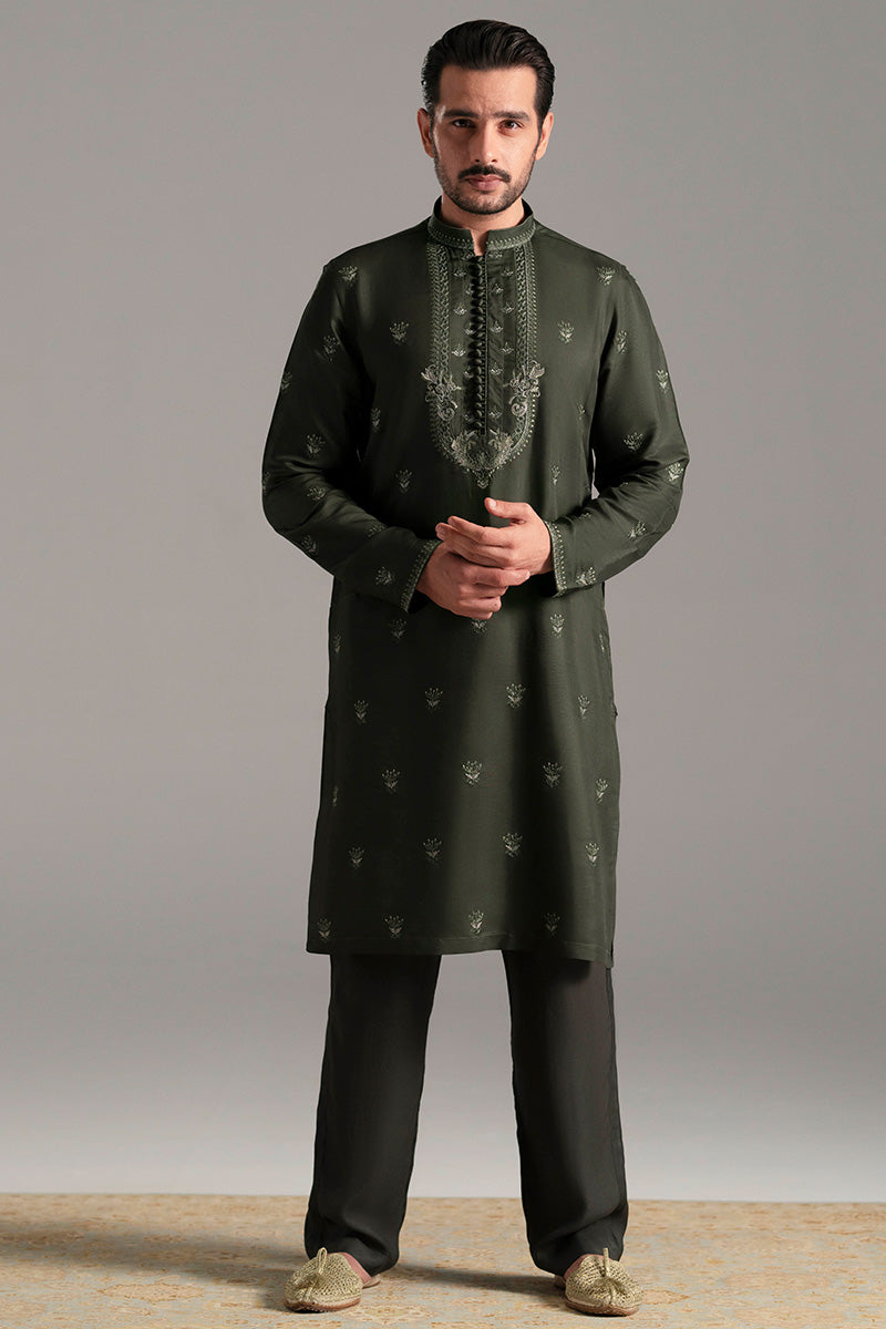 Republic By Omar Farooq | Luxury Rtw | 'Khizar' Kurta Pajama -  Republic by Omar Farooq Luxury RTW - Original Designer Dress - House of Maryam