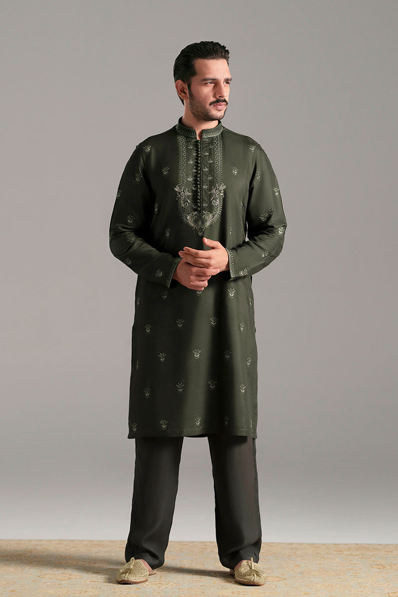 Republic By Omar Farooq | Luxury Rtw | 'Khizar' Kurta Pajama -  Republic by Omar Farooq Luxury RTW - Original Designer Dress - House of Maryam
