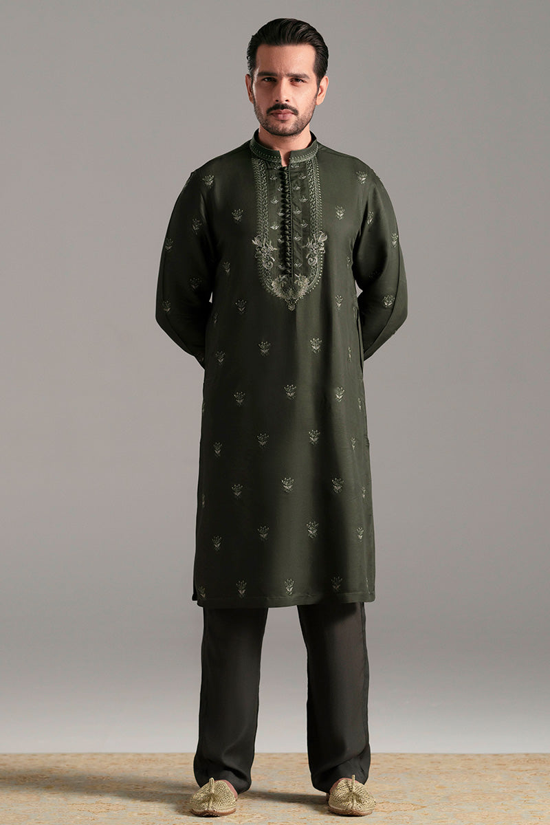 Republic By Omar Farooq | Luxury Rtw | 'Khizar' Kurta Pajama -  Republic by Omar Farooq Luxury RTW - Original Designer Dress - House of Maryam