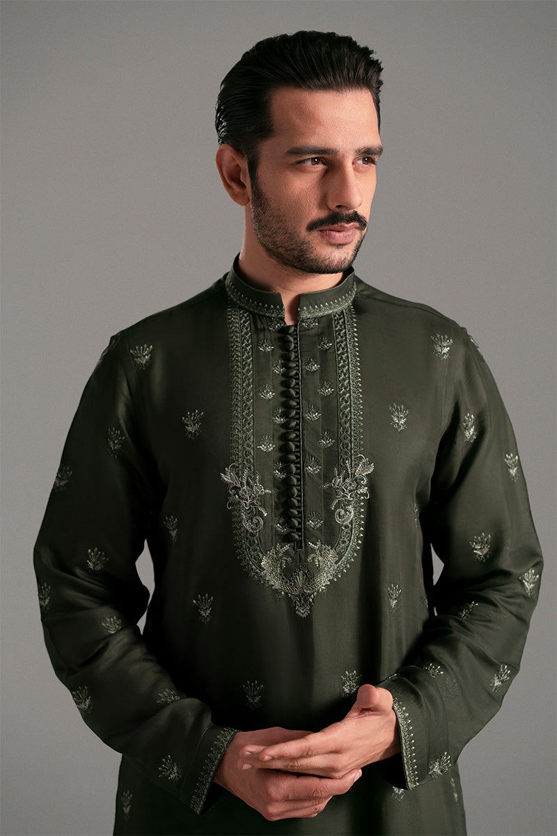 Republic By Omar Farooq | Luxury Rtw | 'Khizar' Kurta Pajama -  Republic by Omar Farooq Luxury RTW - Original Designer Dress - House of Maryam