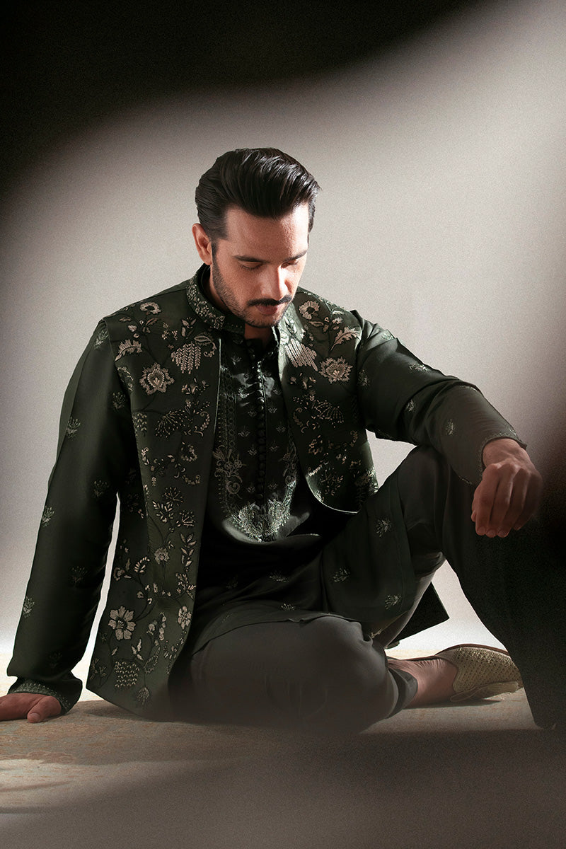 Republic By Omar Farooq | Luxury Rtw | 'Khizar' Waistcoat -  Republic by Omar Farooq Luxury RTW - Original Designer Dress - House of Maryam