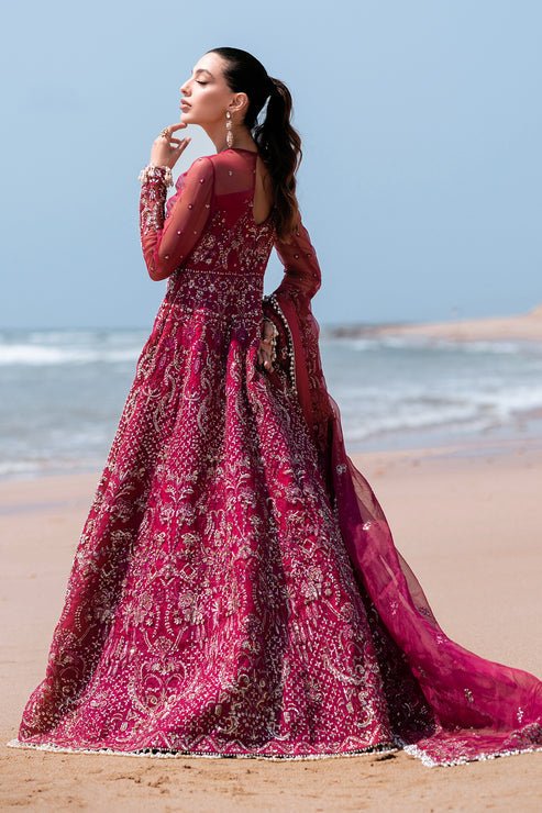 Emaan Adeel | Kamari Reveuse Wedding Formals | FLORA by Designer Emaan Adeel - House of Maryam - Pakistani Designer Ethnic Wear in {{ shop.shopifyCountryName }}