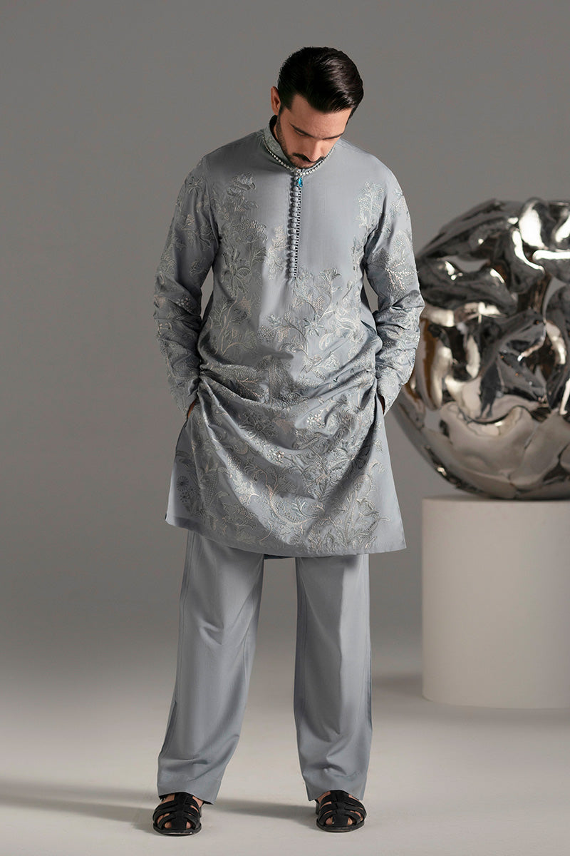 Republic By Omar Farooq | Luxury Rtw | 'Nilam' Kurta Pajama -  Republic by Omar Farooq Luxury RTW - Original Designer Dress - House of Maryam