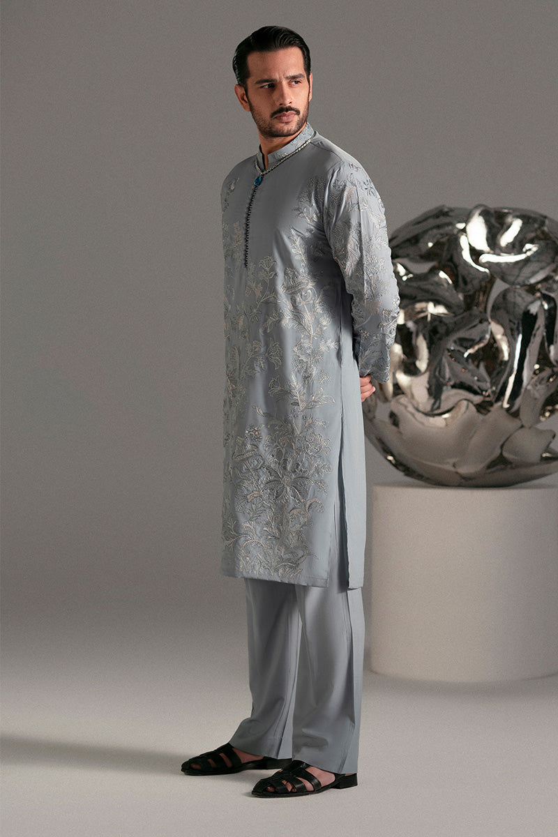 Republic By Omar Farooq | Luxury Rtw | 'Nilam' Kurta Pajama -  Republic by Omar Farooq Luxury RTW - Original Designer Dress - House of Maryam