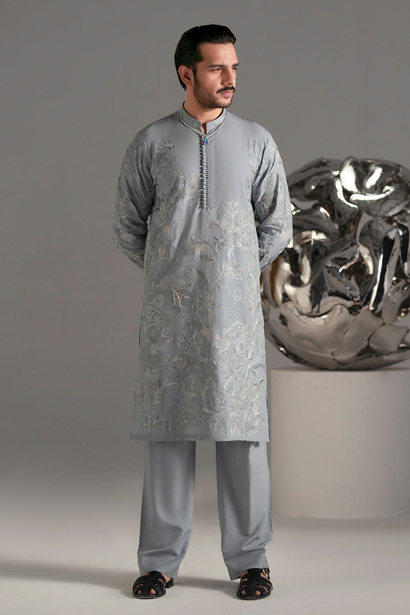 Republic By Omar Farooq | Luxury Rtw | 'Nilam' Kurta Pajama -  Republic by Omar Farooq Luxury RTW - Original Designer Dress - House of Maryam